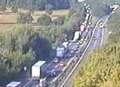 Long delays as three lorries involved in M25 crash