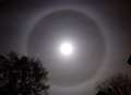 Rare 'moon halo' spotted over Kent