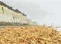 Tonnes of timber wash up on Kent's beaches