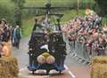 Crazy carts fly down hill for Soapbox Derby