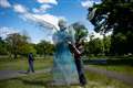 Sculpture paying tribute to health workers proves popular with passers-by