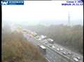 Gridlock on M25 after rush-hour accident 