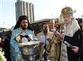 Crowds gather for Blessing of the Seas