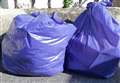 Bags of waste to clear