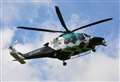 Air ambulance lands on seafront promenade