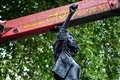 Sculpture of Black Lives Matter protester taken down from Colston plinth