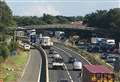 Footbridge removal closes M20