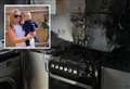 Mum’s warning after son accidentally starts kitchen fire