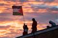 Six arrested after rooftop protest at Israeli-owned ‘drone parts’ factory