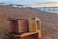 Mysterious piece of shipwreck washes up on beach