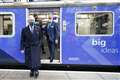 Charles remembers trip on royal train as he inspects new green locomotives