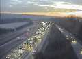 Delays clear after motorway pile-up