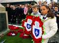 Children pay tribute to war dead