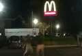 Two arrested after fight in McDonald's car park