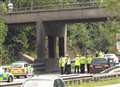 Woman in M20 bridge plunge horror