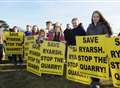 Villagers out in force against proposed 3.6m tonne sandpit