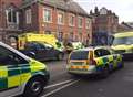 Ambulances in Rochester High Street