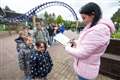 Britain’s largest family puts Alton Towers through its paces before half-term