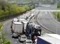 Horsebox overturns