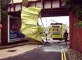 Distraction led to bus bridge smash