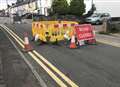 Road closed due to sinkhole 