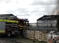 Flames rip through garden centre barn