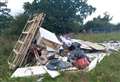 Fly-tipped waste in country lane came from former high street restaurant 20 miles away