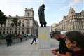 Extinction Rebellion protests end with arrest over Churchill statue graffiti