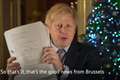 Johnson describes Christmas Brexit deal as ‘glad tidings of great joy’