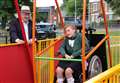 Kids get chance to use swing for the first time