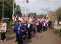 Swords at the ready for St George's Day parade