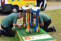 Three men wanted after hospice statues damaged beyond repair