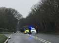 Fatal crash on busy road