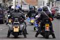 Motorbike riders follow funeral procession of BBC Radio 2 DJ Johnnie Walker