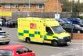 Ambulance spotted at supermarket