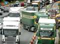 Truck driver trapped after M20 crash