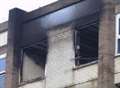 Flat blaze woman 'critical'