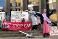 Stop Cambo activist dressed as Queen ‘turns off oil tap’ in Cop26 protest