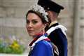 Kate in ivory Alexander McQueen gown and regal robe for coronation