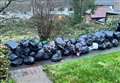 Huge pile of rubbish mounts up outside cottages