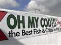 Complaint at 'Oh my cod' sign