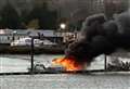 Major response as boat goes up in flames