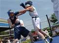 Fighters warm to the task at open-air show