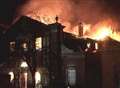 Arson probe after huge library blaze