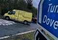 Van driver 'flees' M20 crash