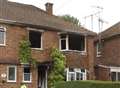 Family flee as fire destroys home