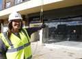 Demolition teams get to work on shopping parade