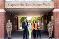 Captain Sir Tom Moore’s family open memorial walkway at Army training college