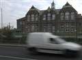 Pupil struck by car outside school