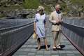 Charles and Camilla open new footbridge at Tintagel Castle